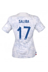 Frankrijk William Saliba #17 Voetbaltruitje Uit tenue Dames WK 2022 Korte Mouw